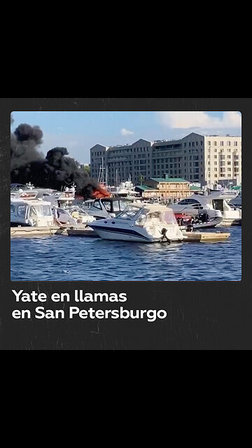 Se incendia un yate de dos pisos en San Petersburgo