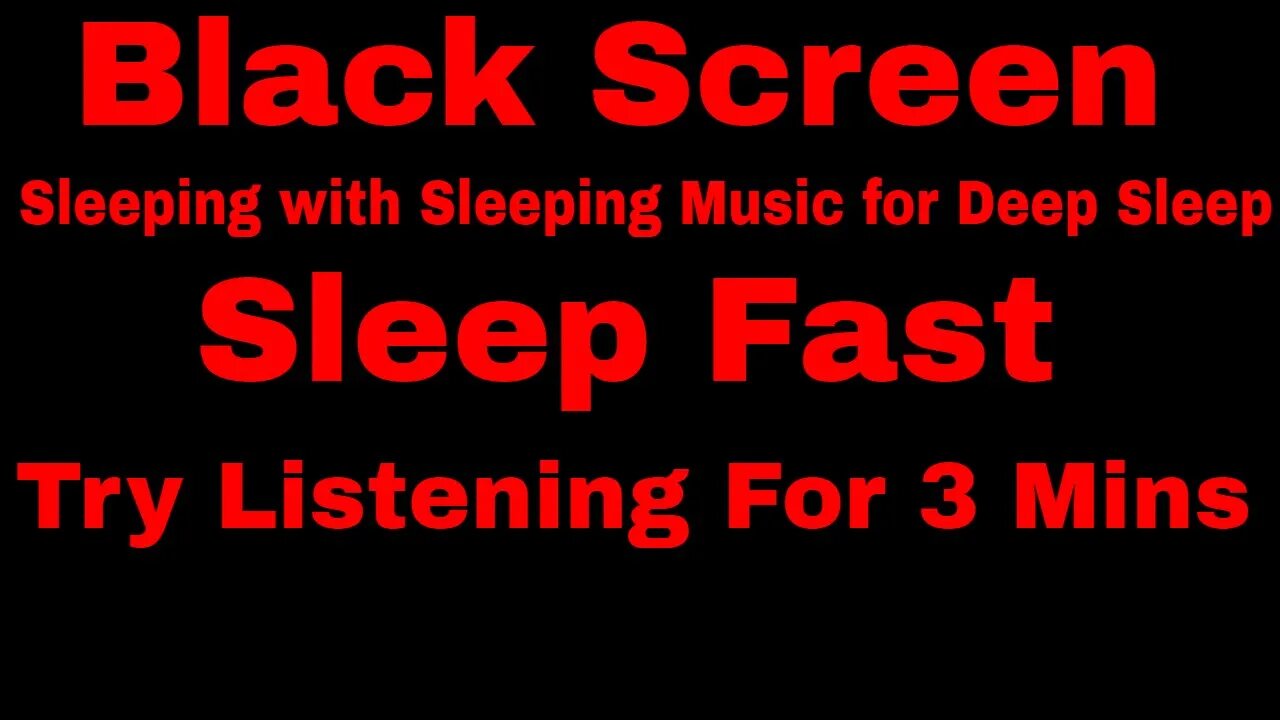 Rain Sounds for Sleeping with Sleeping Music for Deep Sleeping - BLACK SCREEN