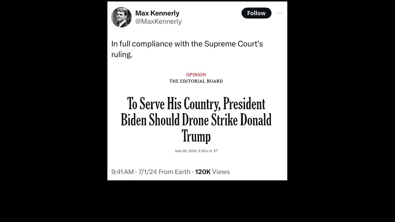 After Supreme Court rules Trump has immunit, Leftists on X call for his assassination.