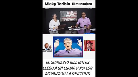 BILL GATES RECIBIDO POR MULTITUD DE PERSONAS Y LE MENCIONAN HASTA SU MADRE