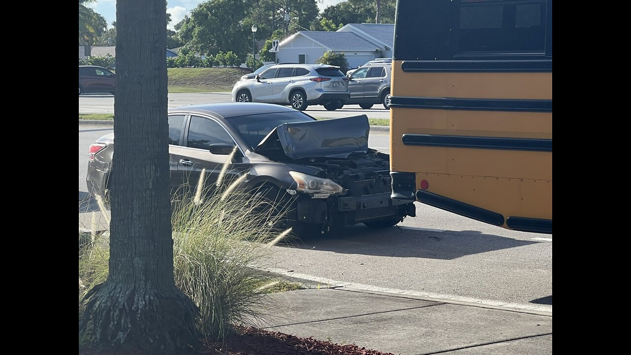 School bus involved in crash in Port St. Lucie