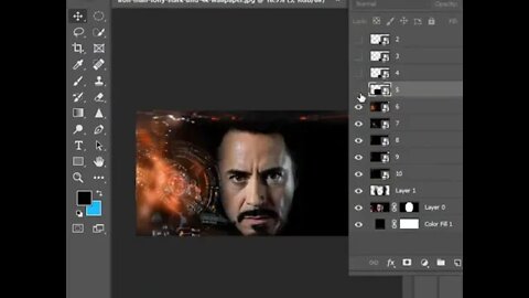 Iron man in Photoshop #adobe_photoshop