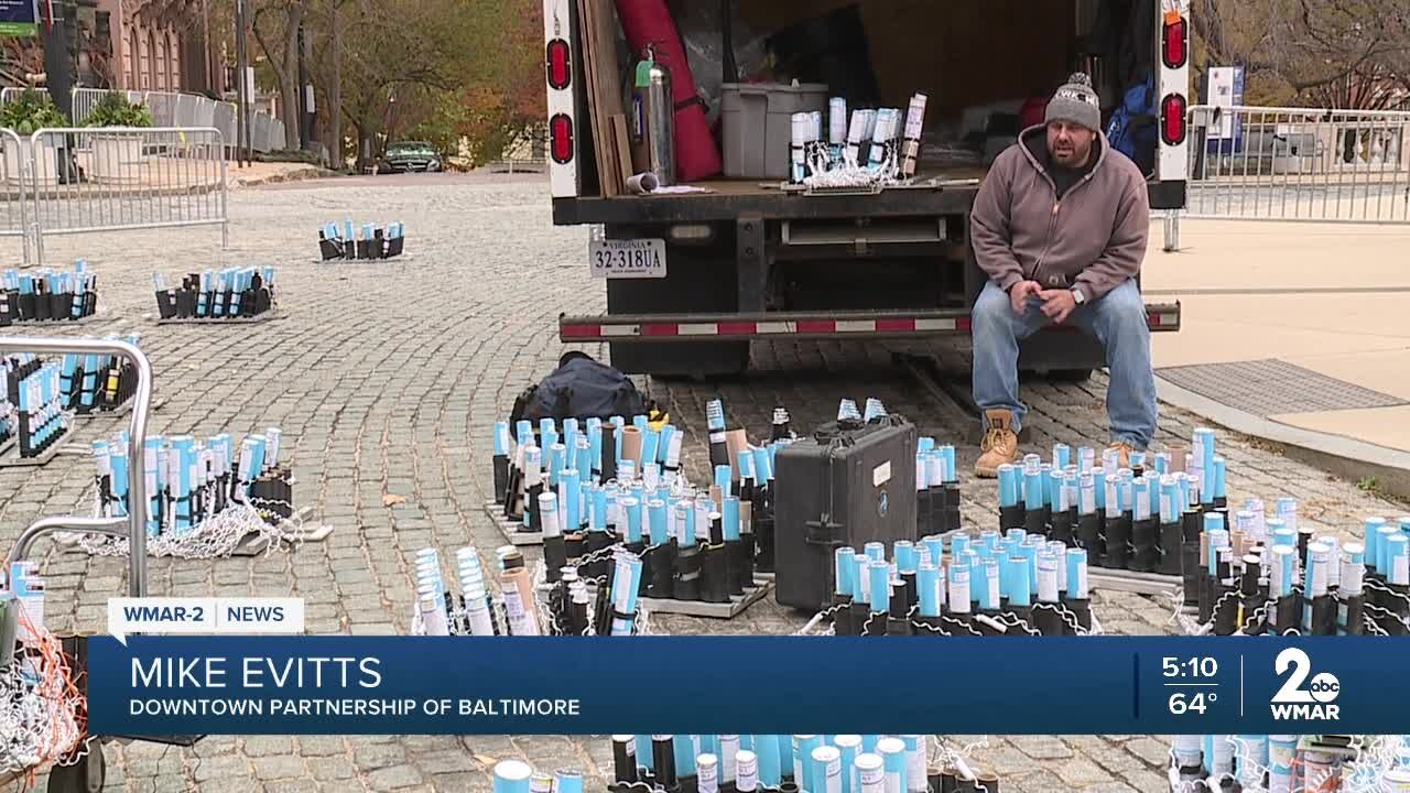 Baltimore's Washington Monument lighting Thursday night