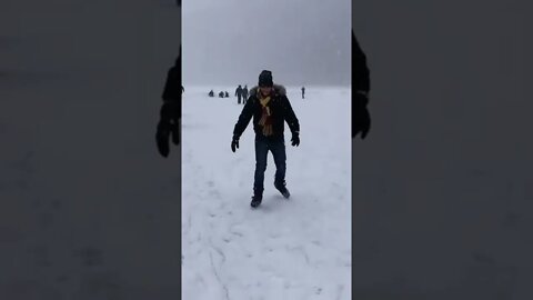 Skating lake Louise