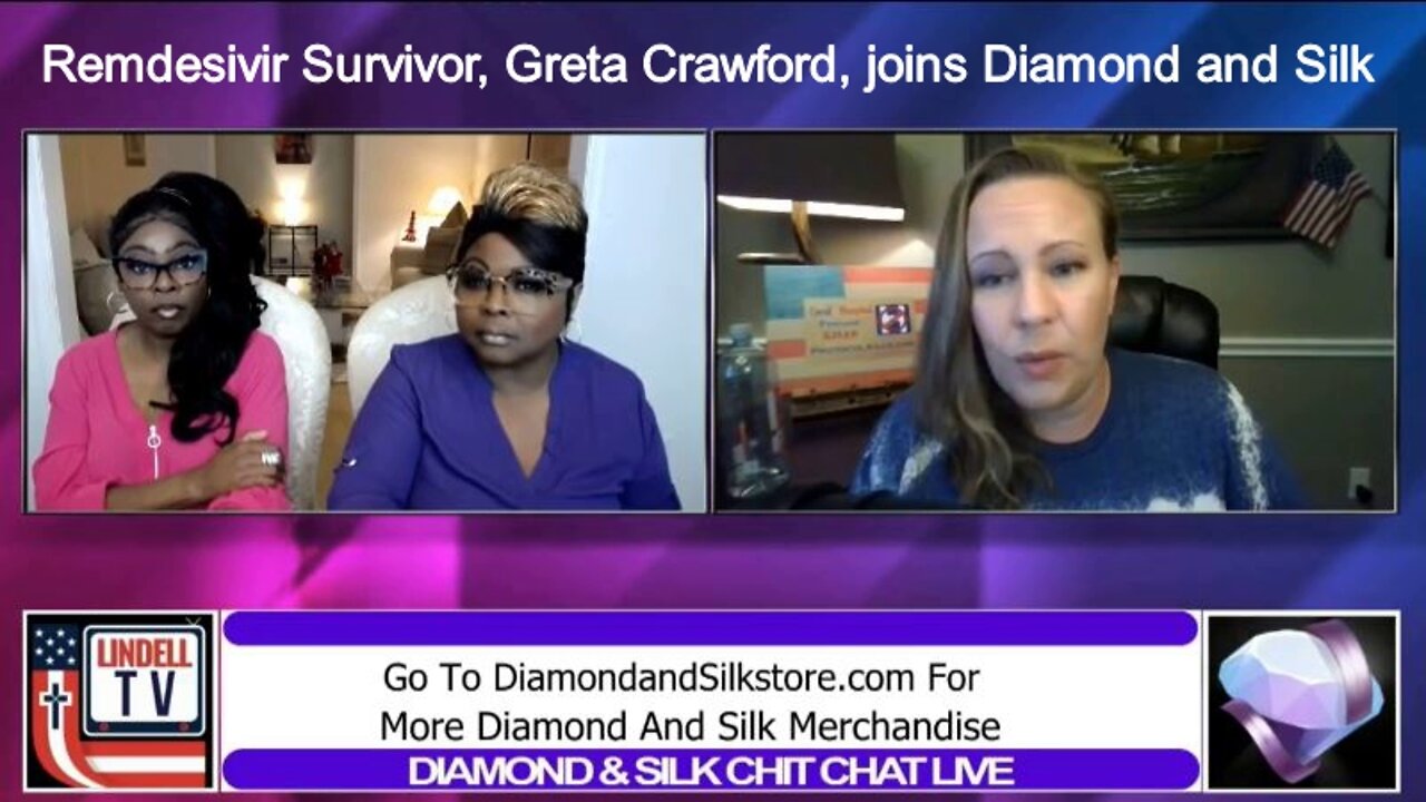 Remdesivir Survivor, Greta Crawford, joins Diamond and Silk