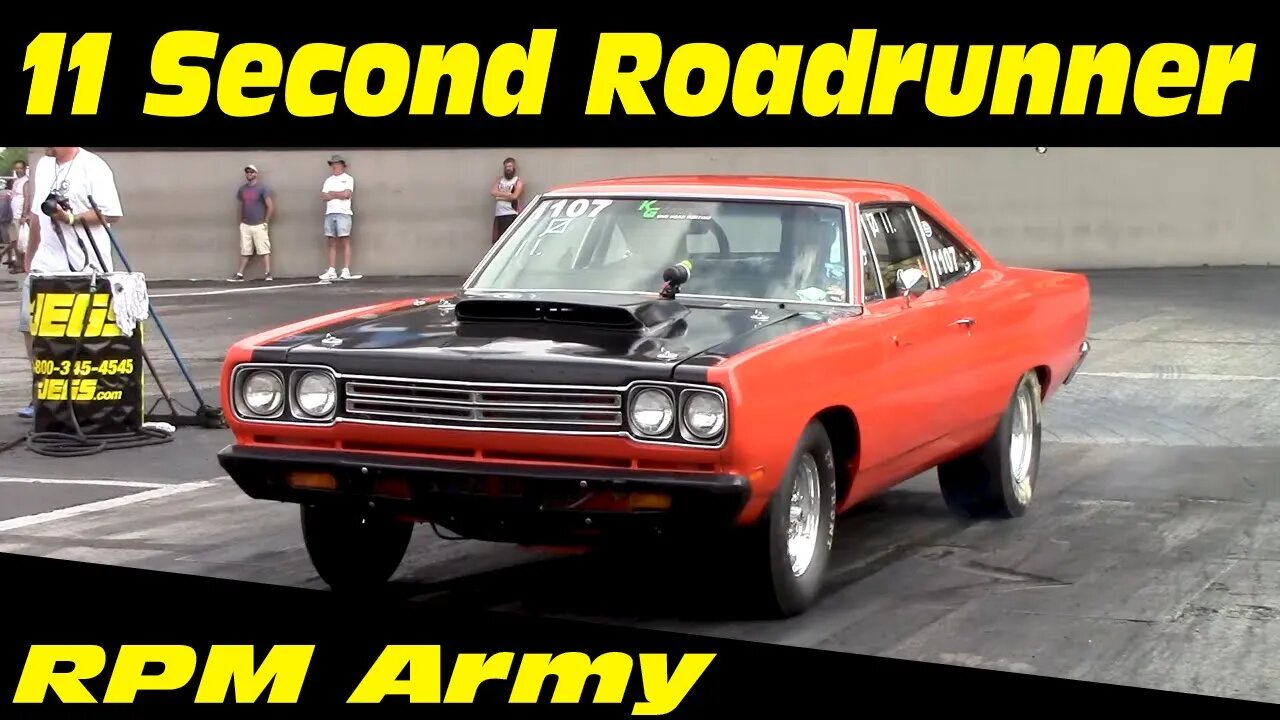 11 Second Big Cam Plymouth Roadrunner Drag Racing