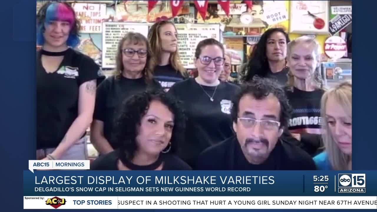 Largest display of milkshake varieties right here in Arizona