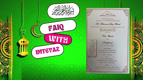 Faiq Wedding