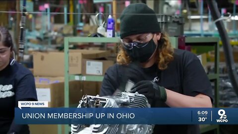 Union membership rates up in Ohio