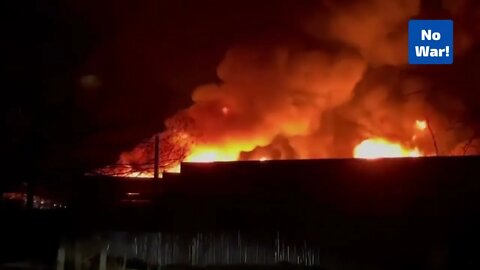 Big Fire in Moscow! Russia Ukraine War!