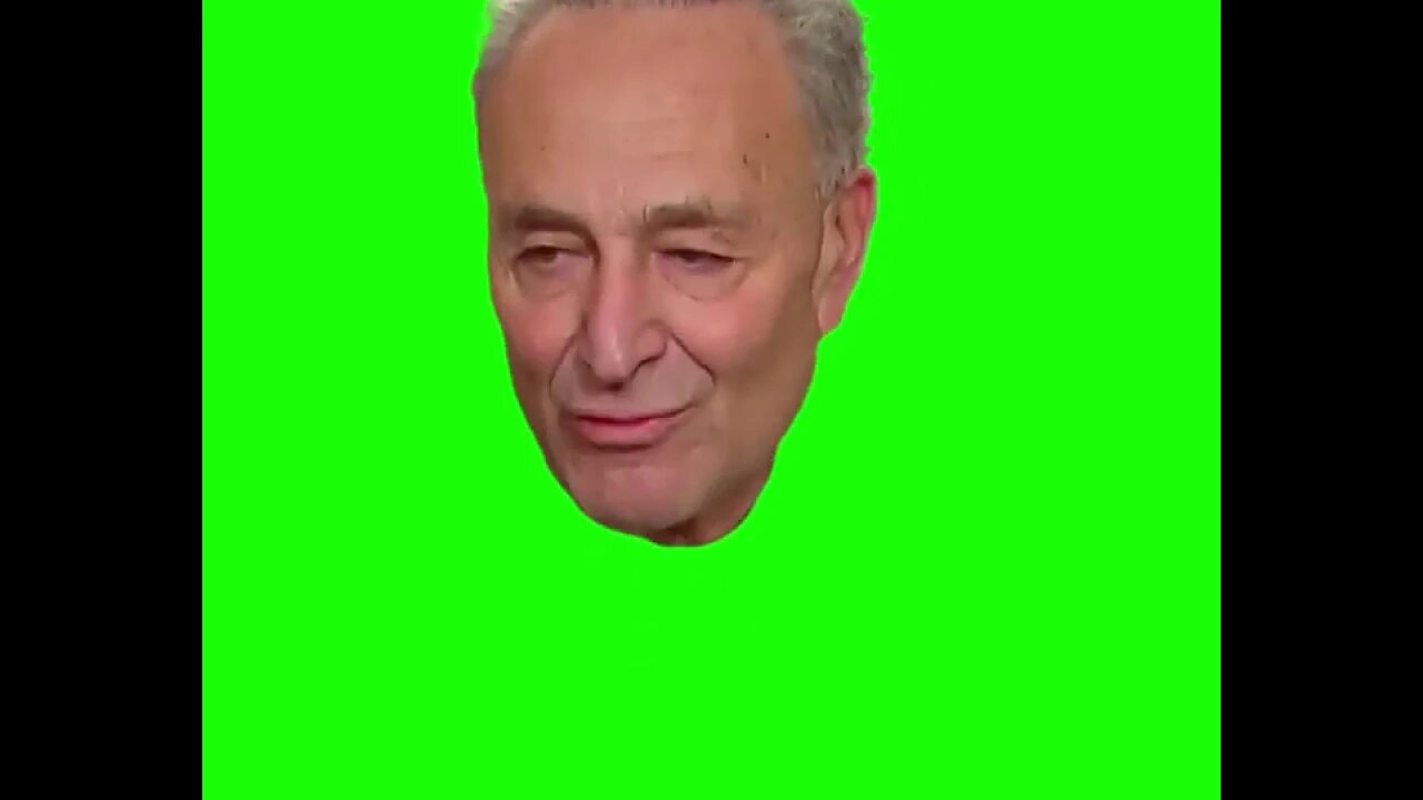 Schumer Drip drip drip green screen meme resource