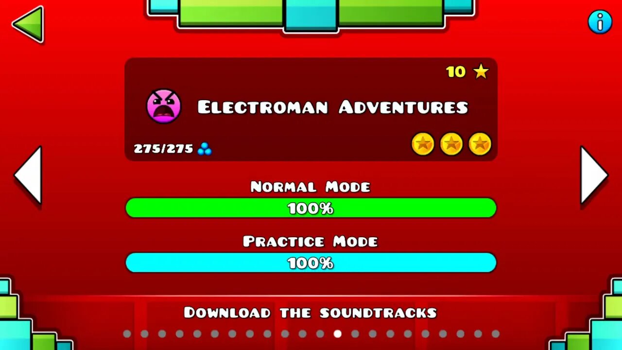 Geometry Dash - Electroman Adventures All Coins!