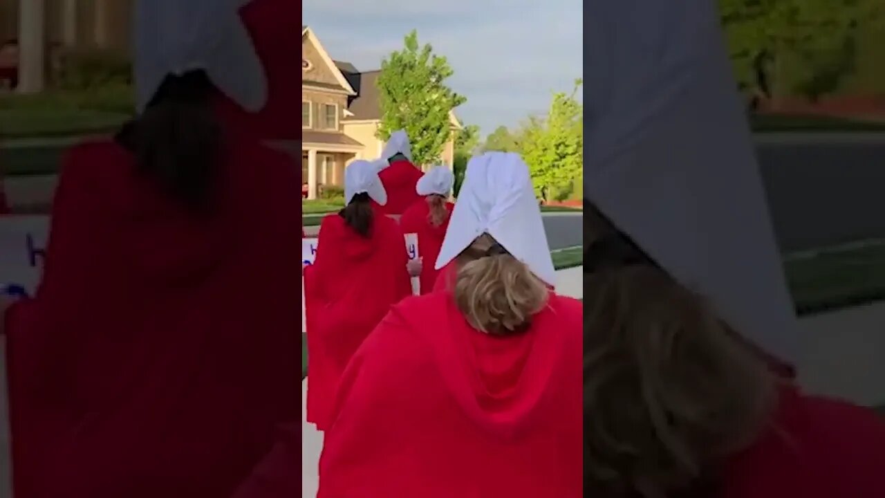 Handmaid's Tale at Justice Amy Coney Barrett’s Home | #Shorts