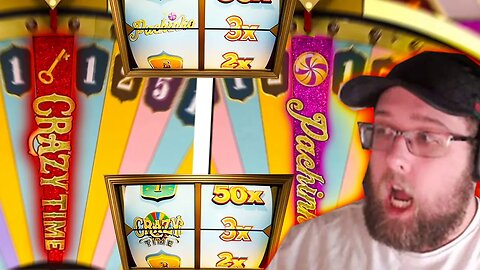 WE HIT 3X TOP SLOT ON CRAZY TIME & PACHINKO! (INSANE)