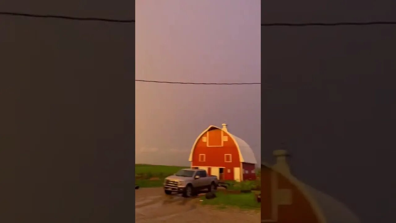 After the storm has passed. #shorts #storm #iowa #homestead #farm