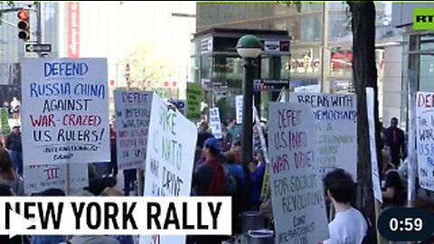 Protest against NATO and arms supplies to Kiev held in NYC