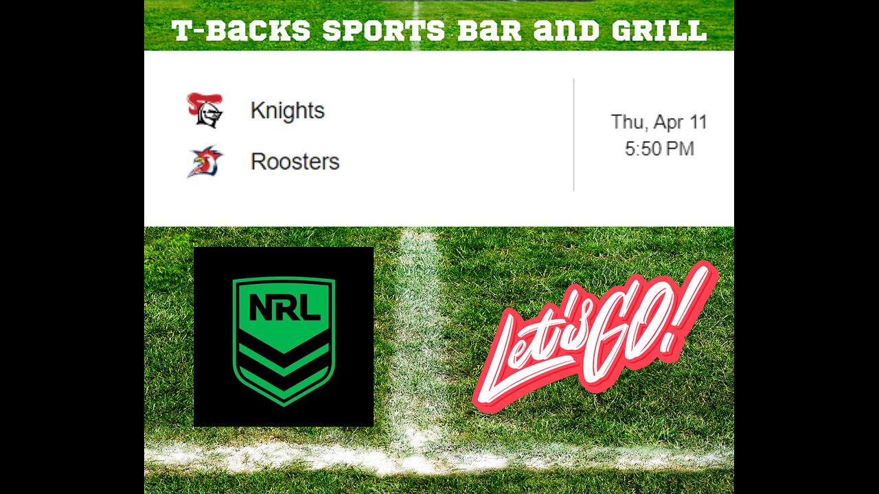 T-Backs Sports Bar and Grill Sports Schedule and Sliders special for Thursday April 11, 2024