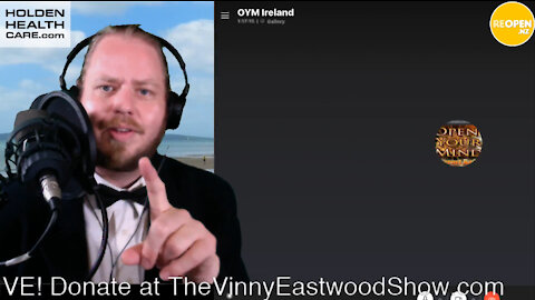 Vinny Eastwood on Circle Of White Light Radio Ireland with Alan James - 15 Nov 2021