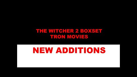 #thewitcher2 #pcgame #boxset #tron #dvd The Narrative 2022 WITCHER GAME VID - LATEST ADDITIONS