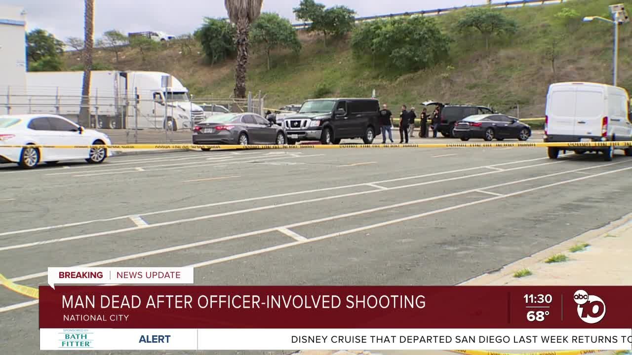 Man dead after officer-involved shooting in National City