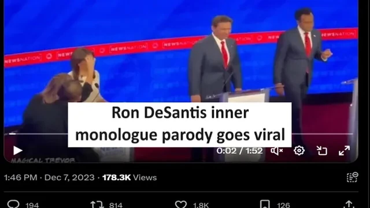 Ron DeSantis inner monologue parody goes viral