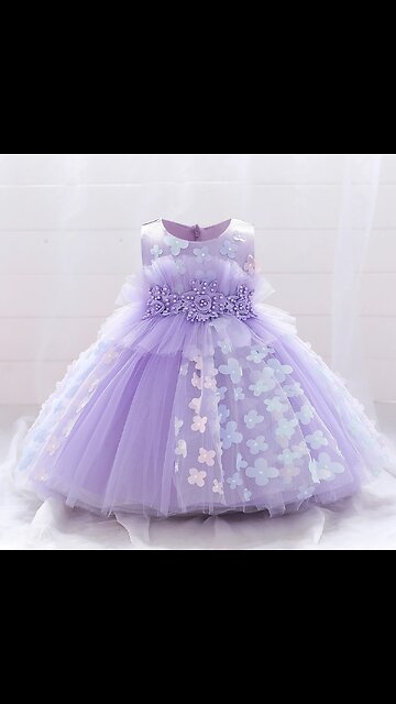 ANNUAL SALE! Flower White Wedding Baby Girls Dresses