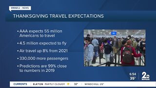 AAA Thanksgiving travel expectations