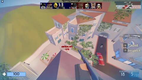 AIMBOTTING a Team on Tower!!! (Roblox Arsenal)
