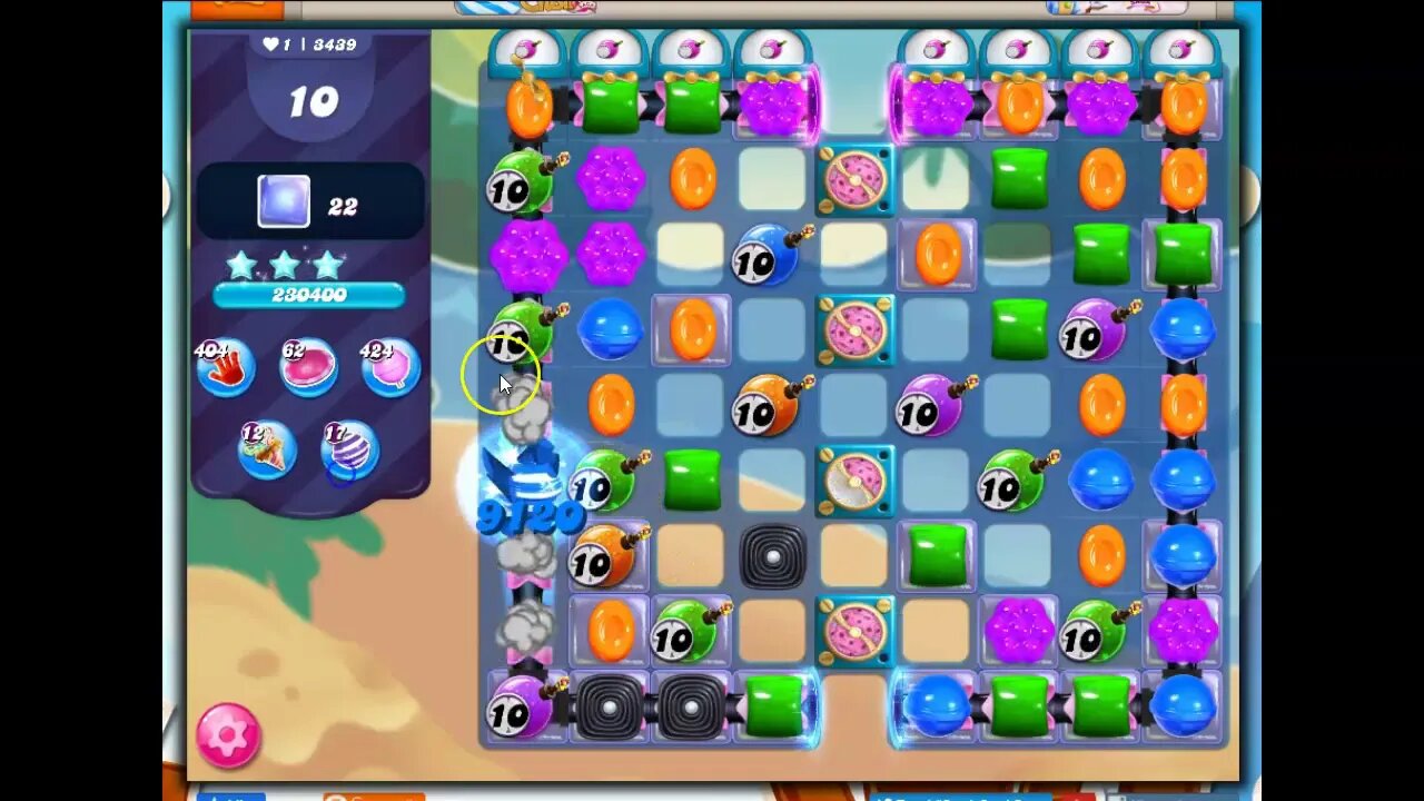 Candy Crush Level 3439 Talkthrough, 20 Moves 0 Boosters