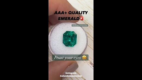 Certified 4.72 carat top of the line triple A quality vivid dark Muzo green natural Colombia emerald