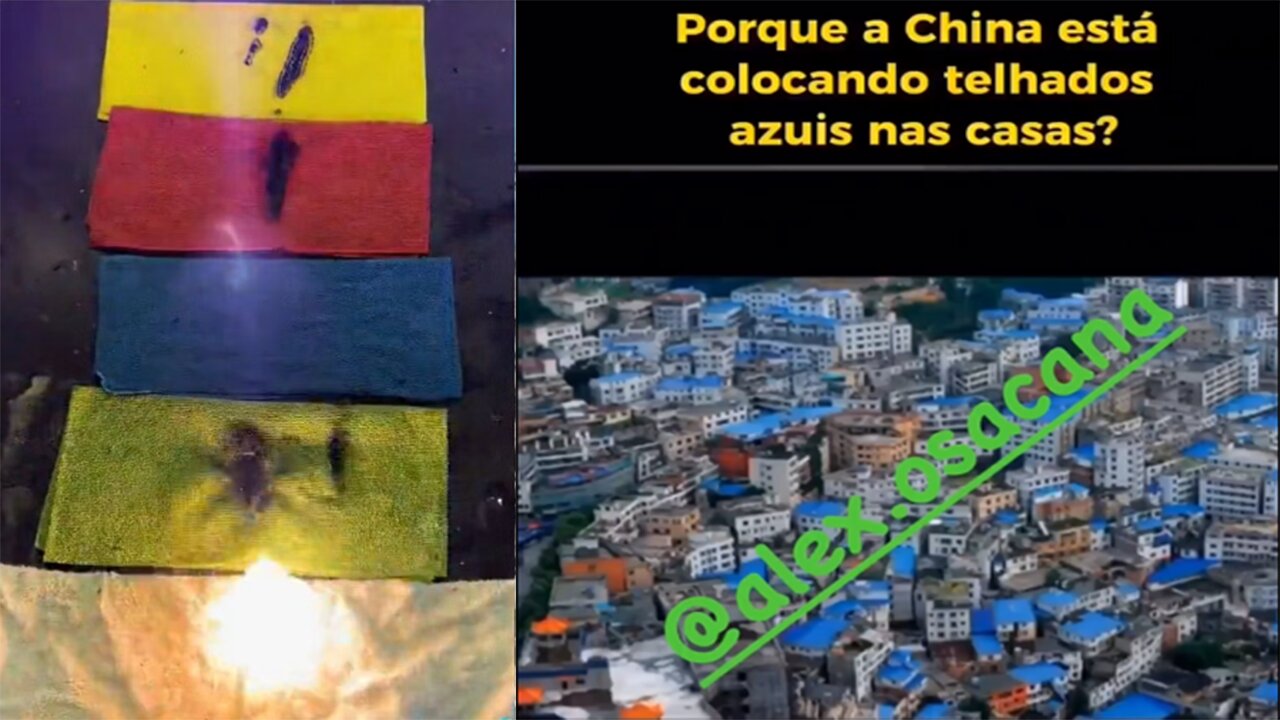 Por que a China está colocando telhados azuis nas casas?