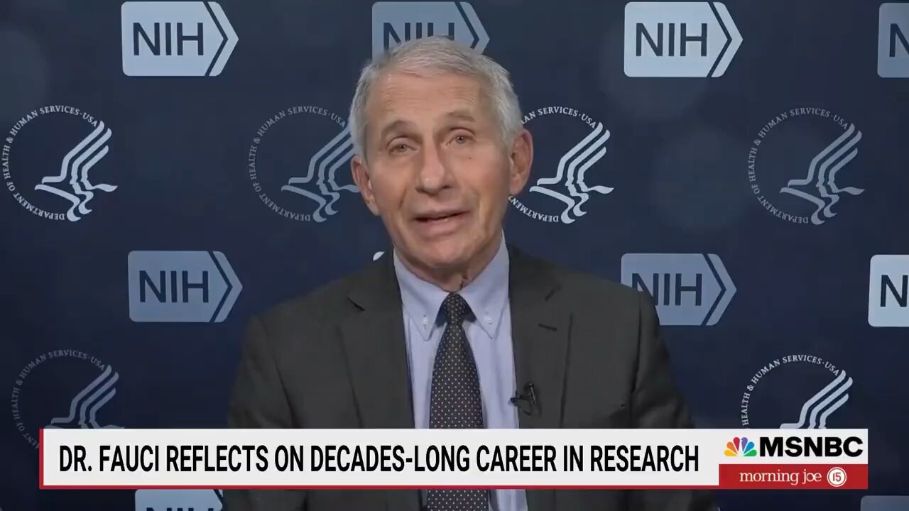 Fauci: "We are still in the middle of a pandemic."