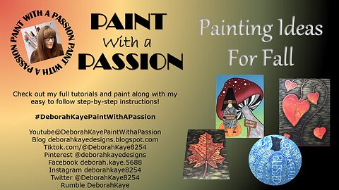 🎨 Fall Autumn Painting Ideas | Easy Acrylic Tutorial