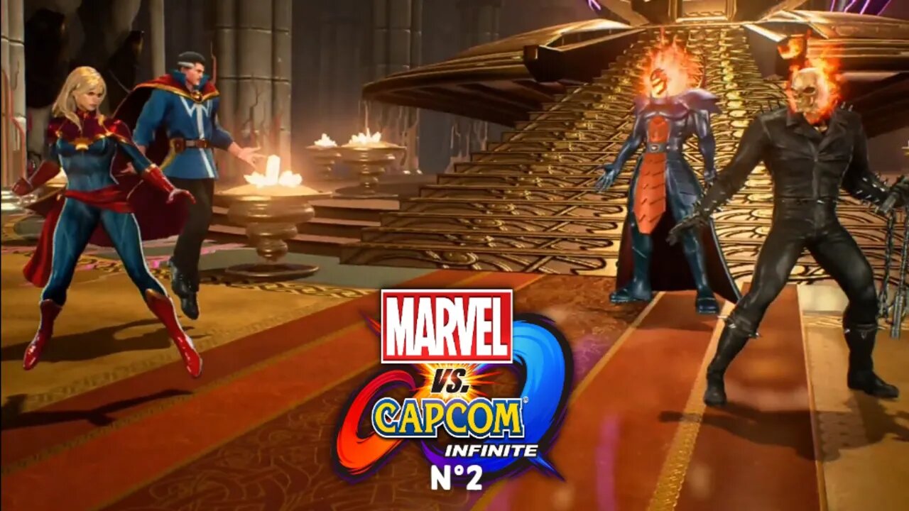 Captain Marvel & Doctor Strange VS Ghost Rider & Dormammu Marvel vs Capcom infinite