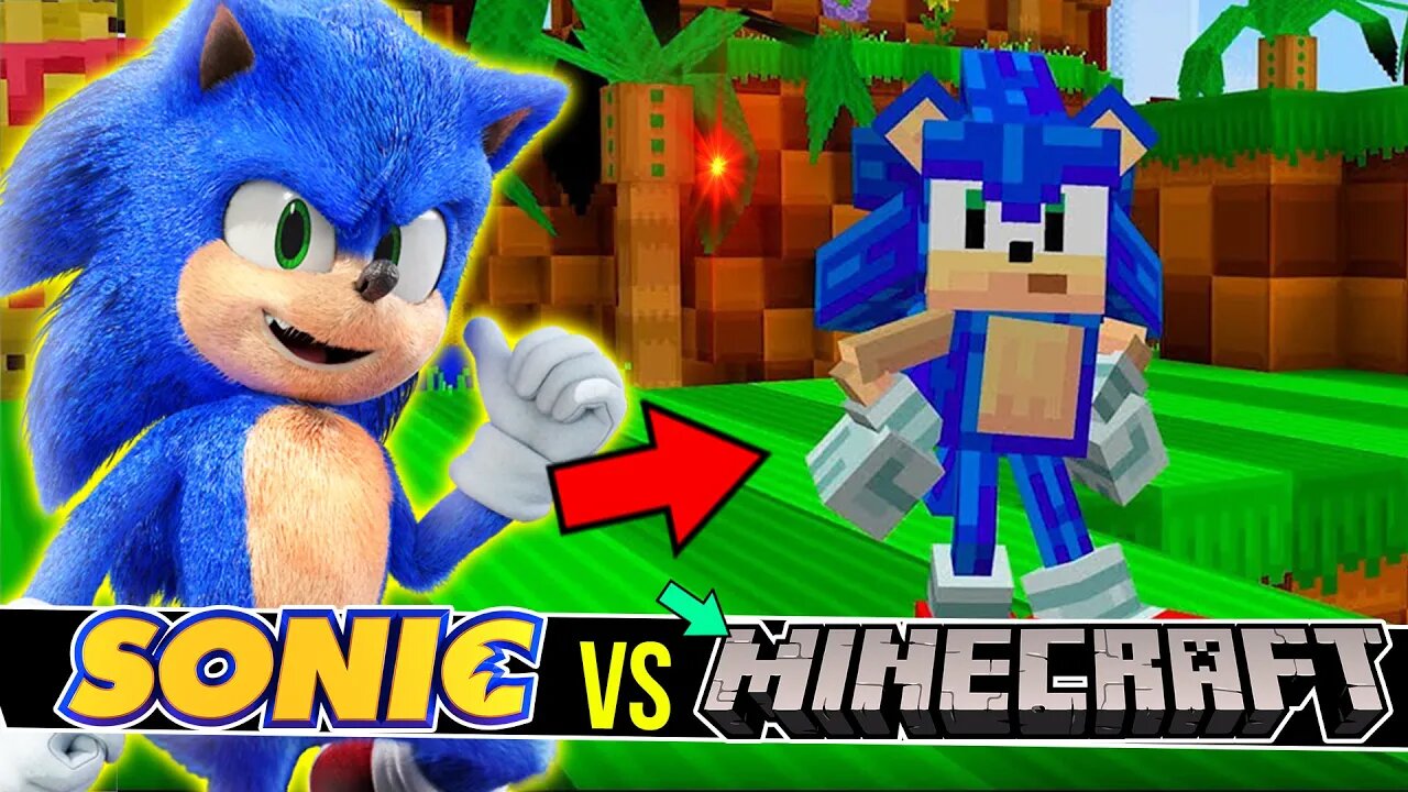 Sonic do Filme esta no Sonic Minecraft DLC #shorts