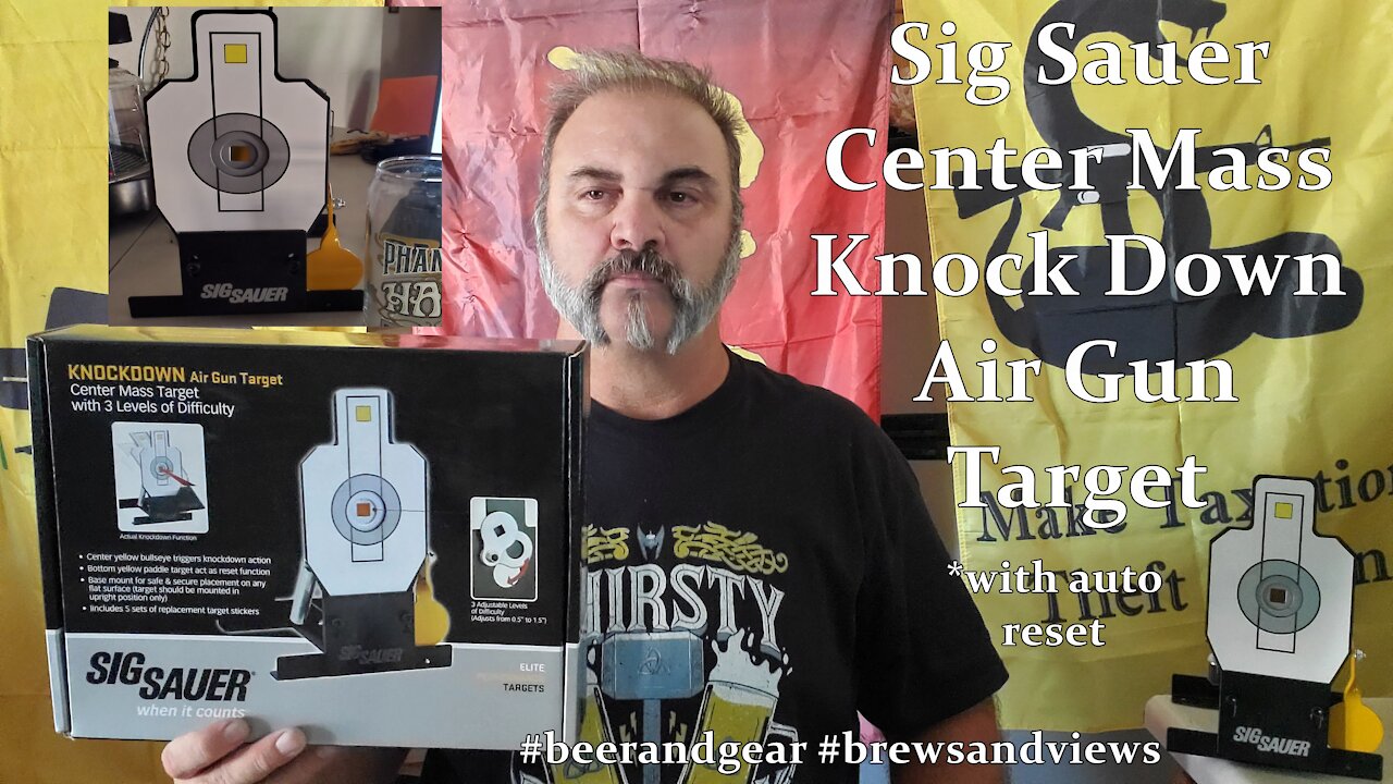 Sig Sauer Knock Down Silhouette Air Gun Target w Reset unboxing