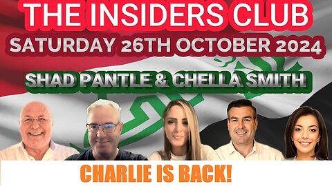 THE INSIDERS CLUB- CHARLIE IS BACK! WITH CHELLA SMITH, SHAD PANTLE & DREW DEMI