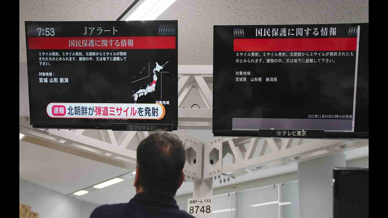 Japan Activates Emergency Alert System After North Korea Missile Launch