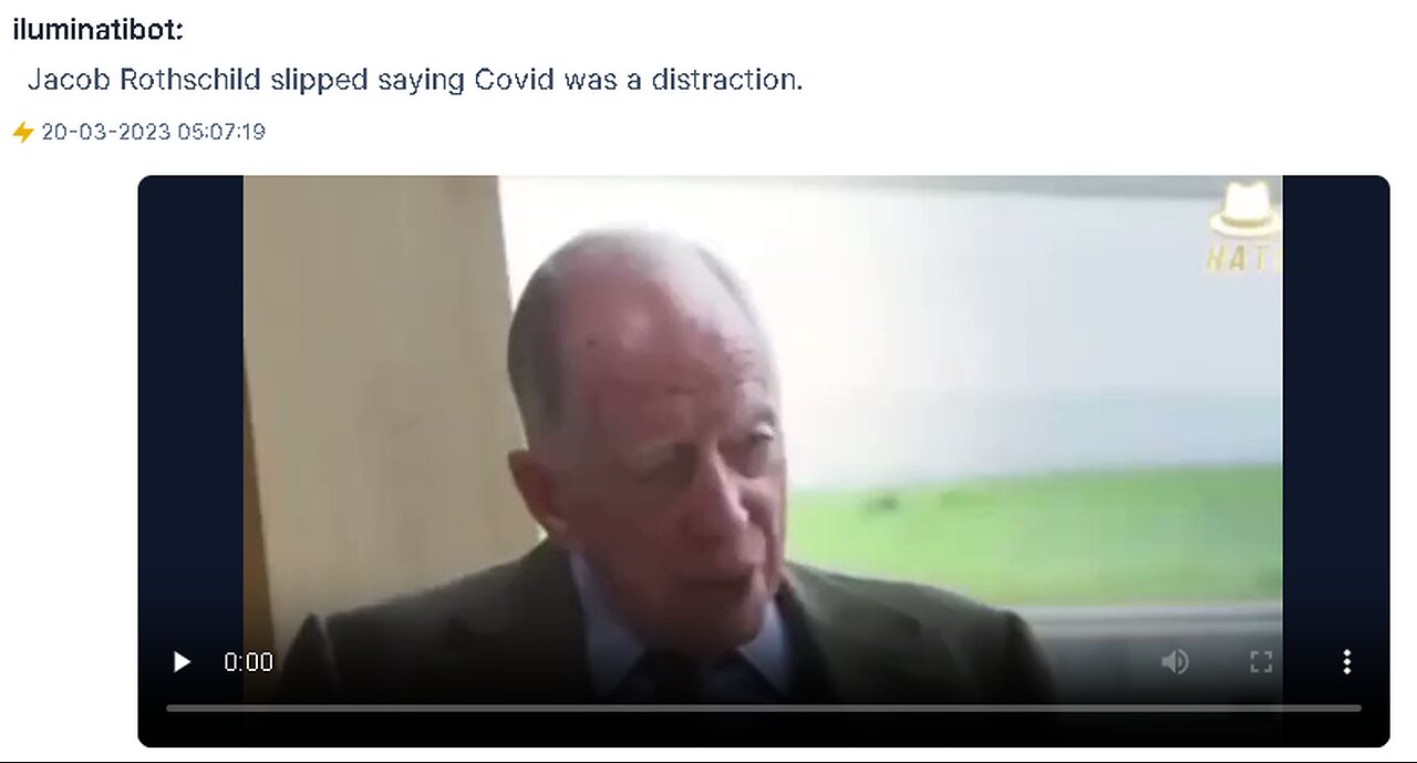 JACOB ROTHHSCHILD SLIPPED SAYING COVID WAS A DISTRACTION.