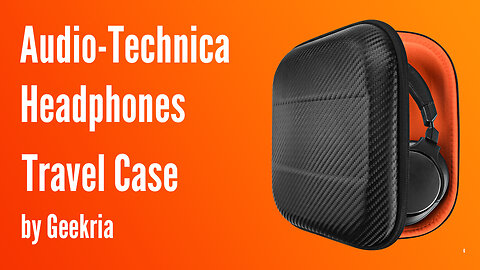 Audio-Technica Over-Ear Headphones Travel Case, Hard Shell Headset Carrying Case | Geekria