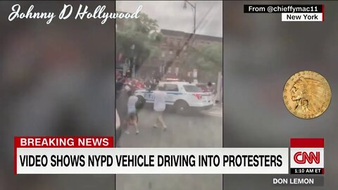 nypd suv ram through protestors