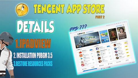 HOW TO MAKE || IPADVIEW || TENCENT APP STORE || PUBGM 3.5 INSTALL || PACK RESTORE || URDU/HINDI 2024
