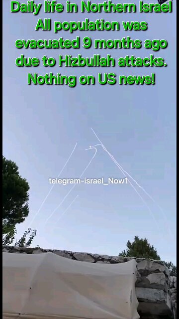 Daily life in Northern Israel. Population evacuated 9 months ago. Nothing on US news!