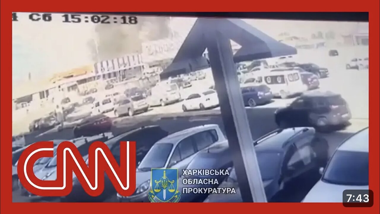 Security cam shows moment hardware store was hit by Russian missile