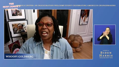 Excited Democrats celebrate Biden-Harris Inauguration.