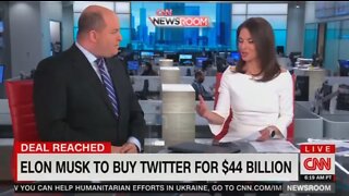 Brian Stelter Doesn't Think Elon Musk Is Smart Enough To Run Twitter