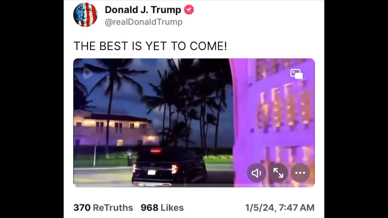 Trump - the best is yet to come
