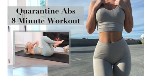 Quarantine Abs Workout Routine / 8 minutes