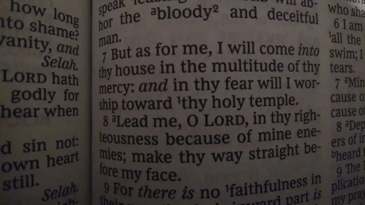 Psalm 5 KJV (Take 5.Feb.2022)