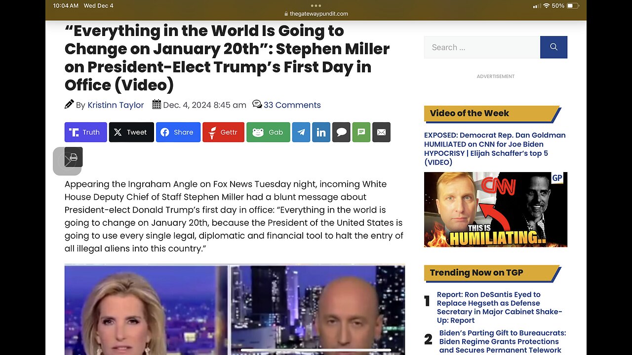 “Everything in the World Is Going to Change on Jan 20th” Stephen Miller on Trump’s 1st Day in Office